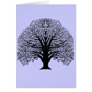 Black Swirl Tree Bedankt