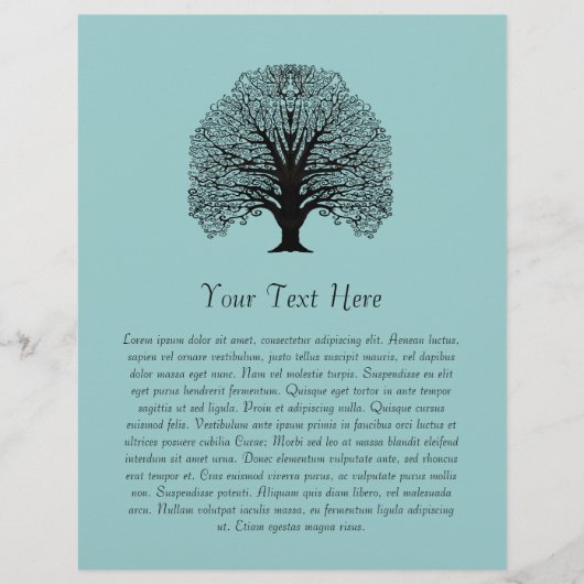 Black Swirl Tree Flyer (Voorkant)