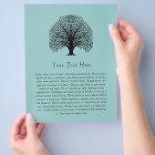 Black Swirl Tree Flyer (Hand)