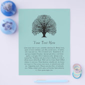 Black Swirl Tree Flyer (Enkel)