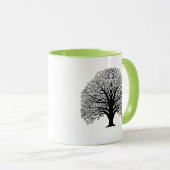 Black Swirl Tree Mok (Voorkant rechts)