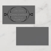 Black Swirl Visitekaartje Tempate (Voorkant / Achterkant)