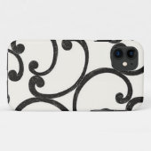 Black Swirling iPhone 5 Hoesje (Achterkant (horizontaal))