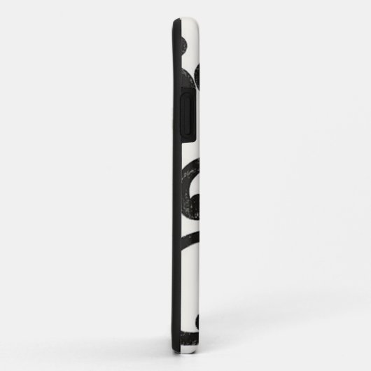 Black Swirling iPhone 5 Hoesje (Achterkant/rechts)