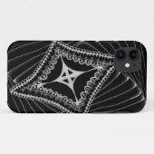 Black Swirling Kite Doodle Case-Mate iPhone Case (Achterkant (horizontaal))