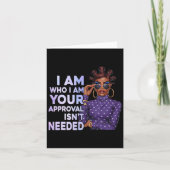 Black Sy Queen Afro-Amerikaanse geschiedenis Afro  Kaart (Voorkant)