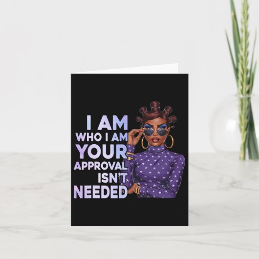 Black Sy Queen Afro-Amerikaanse geschiedenis Afro  Kaart (Voorkant)