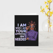 Black Sy Queen Afro-Amerikaanse geschiedenis Afro  Kaart (Gele Bloem)