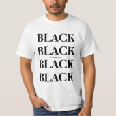 Black T-Shirt (2 zijkanten) - Een MisterP-Shirt (Voorkant)