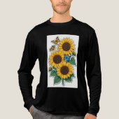 Black T shirt with yellow followers  (Voorkant volledig)