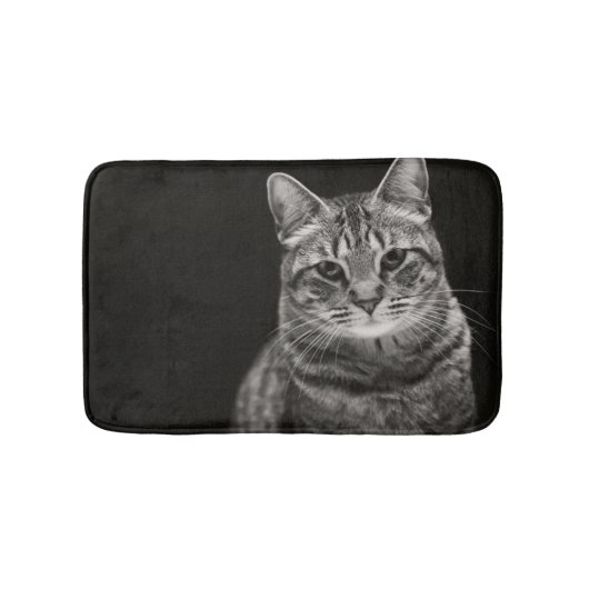 Black Tabby Kitten Badmat (Voorkant)
