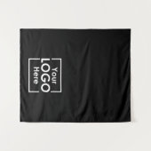 Black Table Runner Banner Zakelijke Logo-evenement Wandkleed (Voorkant (horizontaal))