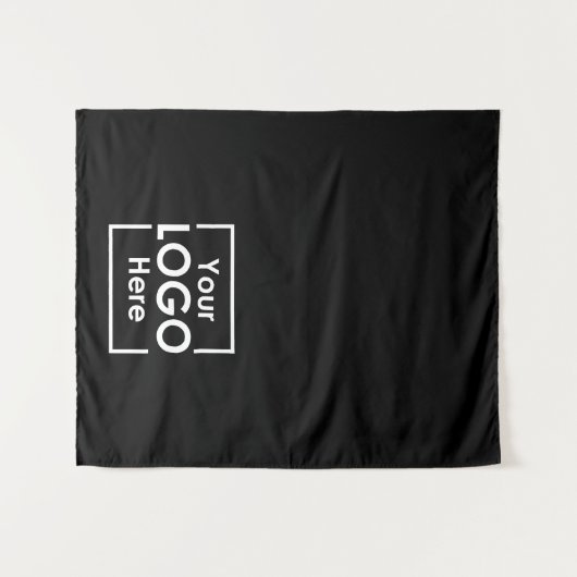 Black Table Runner Banner Zakelijke Logo-evenement Wandkleed (Voorkant (horizontaal))