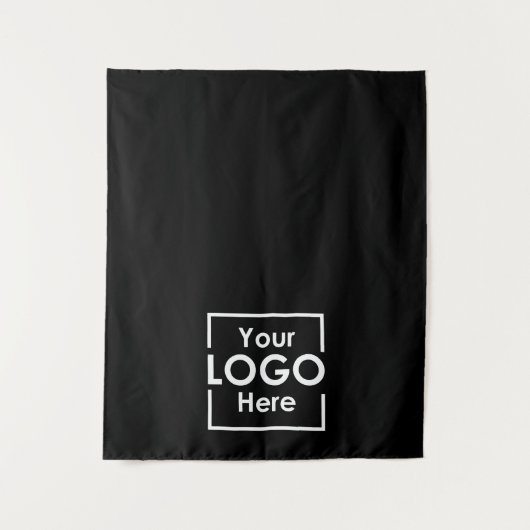 Black Table Runner Banner Zakelijke Logo-evenement Wandkleed (Voorkant)