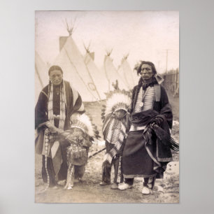 Black Tail Deer, Sioux Chief, 1904,  Poster