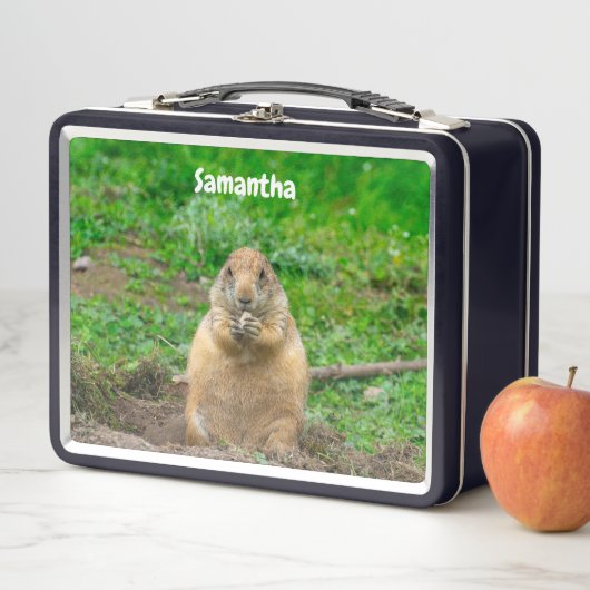 Black-Tailed Prairie Dog Metal Lunchbox (In situ)