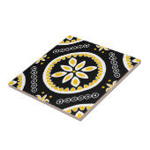 Black Talavera Tegel Tegeltje (Zijkant)