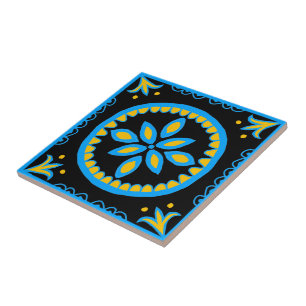 Black Talavera Tegel Tegeltje