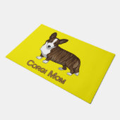 Black Tan Brindle Cardigan Welsh Corgi Ma Dog Lov Deurmat (Schuin)