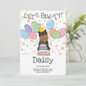 Black Tan Brussels Griffon Cropped Ears Verjaardag Kaart (Staand voorkant)