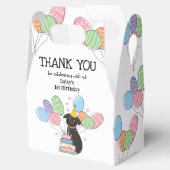 Black Tan Brussels Griffon Hond Verjaardagsfeestje Bedankdoosjes (Geopend)