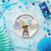 Black Tan Brussels Griffon Hond Verjaardagsfeestje Papieren Bordje (Feest)