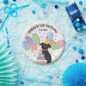 Black Tan Brussels Griffon Hond Verjaardagsfeestje Papieren Bordje (Feest)