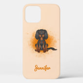 Black & Tan Cavalier King Charles Dog op Sinaasapp Case-Mate iPhone Case (Achterkant)
