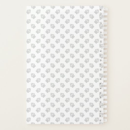 Black & Tan Cavalier King Charles Dog & Title Planner (Achterkant)