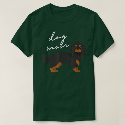 Black & Tan Cavalier King Charles Spaniel Dog mama T-shirt (Design voorkant)