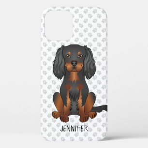 Black & Tan Cavalier King Charles Spaniel & Naam Case-Mate iPhone Case