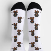 Black & Tan Cavalier King Charles Spaniel Pattern Sokken (Top)
