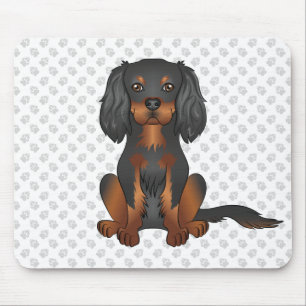 Black & Tan Cavalier King Charles Spaniel & Pooten Muismat