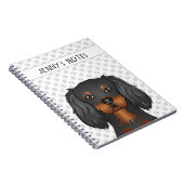 Black & Tan Cavalier King Charles Spaniel & Tekst Notitieboek (Rechterzijde)