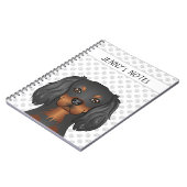 Black & Tan Cavalier King Charles Spaniel & Tekst Notitieboek (Linkerzijde)