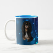 Black & Tan Cavalier King Charles Spaniel Tweekleurige Koffiemok (Links)