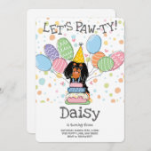 Black Tan Cavalier King Charles Spaniel Verjaardag Kaart (Voorkant / Achterkant)