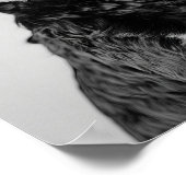 Black & Tan Cavapoo Drinking Wine Wall Art, Black Poster (Hoek)