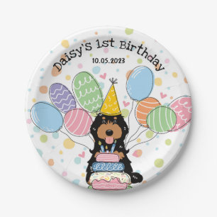 Black Tan Cockapoo Cavapoo Hond Verjaardag Papieren Bordje