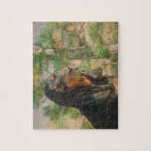 Black & Tan Coonhound Dog Puzzle Legpuzzel (Verticaal)