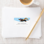 Black Tan Dachshund Cold Winter Etiket (Insitu)