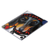 Black Tan Dachshund Notitieboek (Linkerzijde)