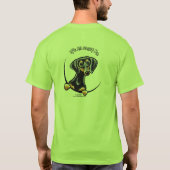 Black Tan Dachshund over mij T-shirt (Achterkant)