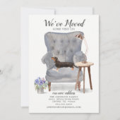 Black & Tan Dachshund | Verplaatsingsaankondiging Aankondiging (Voorkant)