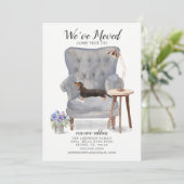 Black & Tan Dachshund | Verplaatsingsaankondiging Aankondiging (Staand voorkant)