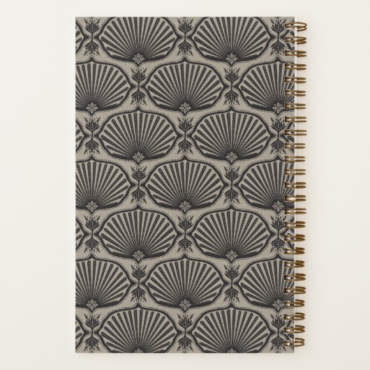 Black & Tan | Deco Fans Personalized Notebook Notitieboek (Achterkant)