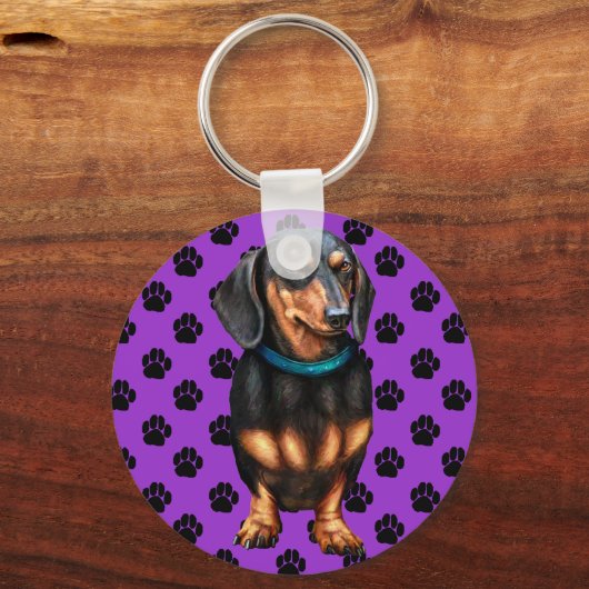 Black & Tan Doxy Sleutelhanger (Voorkant)