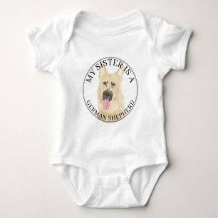 Black & Tan Duitse Herder Grote Zus Romper