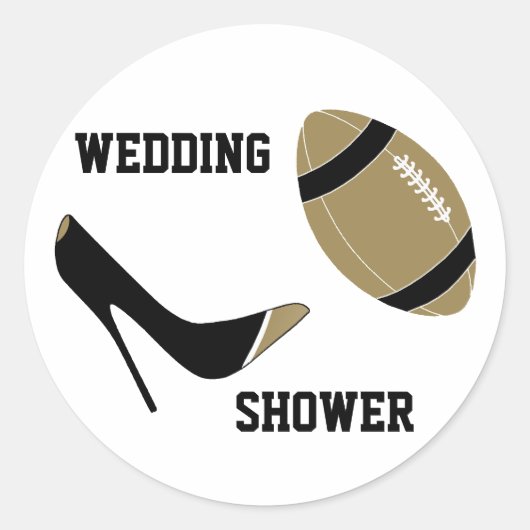 Black & Tan Football thema envelop afdichting Ronde Sticker (Voorkant)