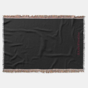 Black/Tan - Throw Blanket - HAMbyWhiteGlove Deken
